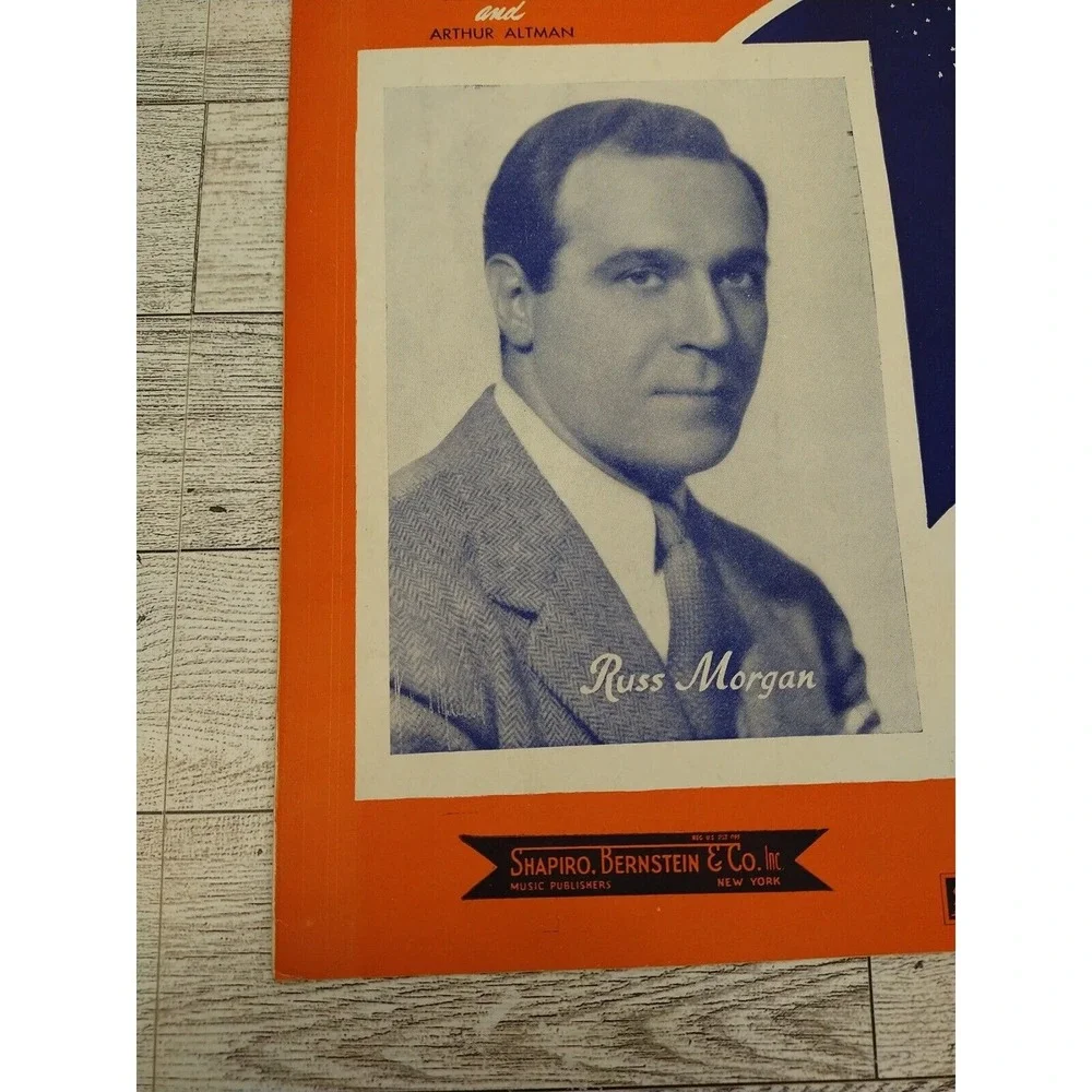 1938 Harbor of Dream Boats - Sheet Music‎ Russ Morgan Piano Vocals Guitar Piano